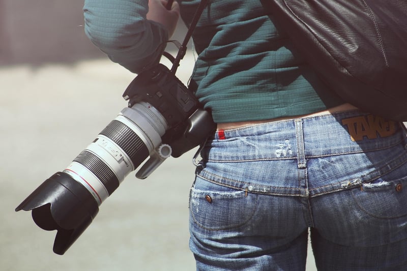 Paparazzi capturing celebrity moments